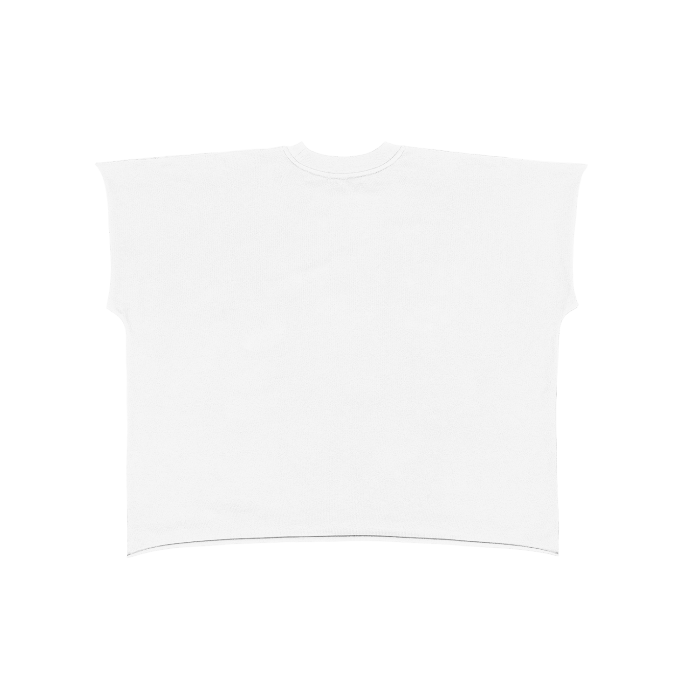 Raw Edge Boxy Tee – “Sky’s the Limit”