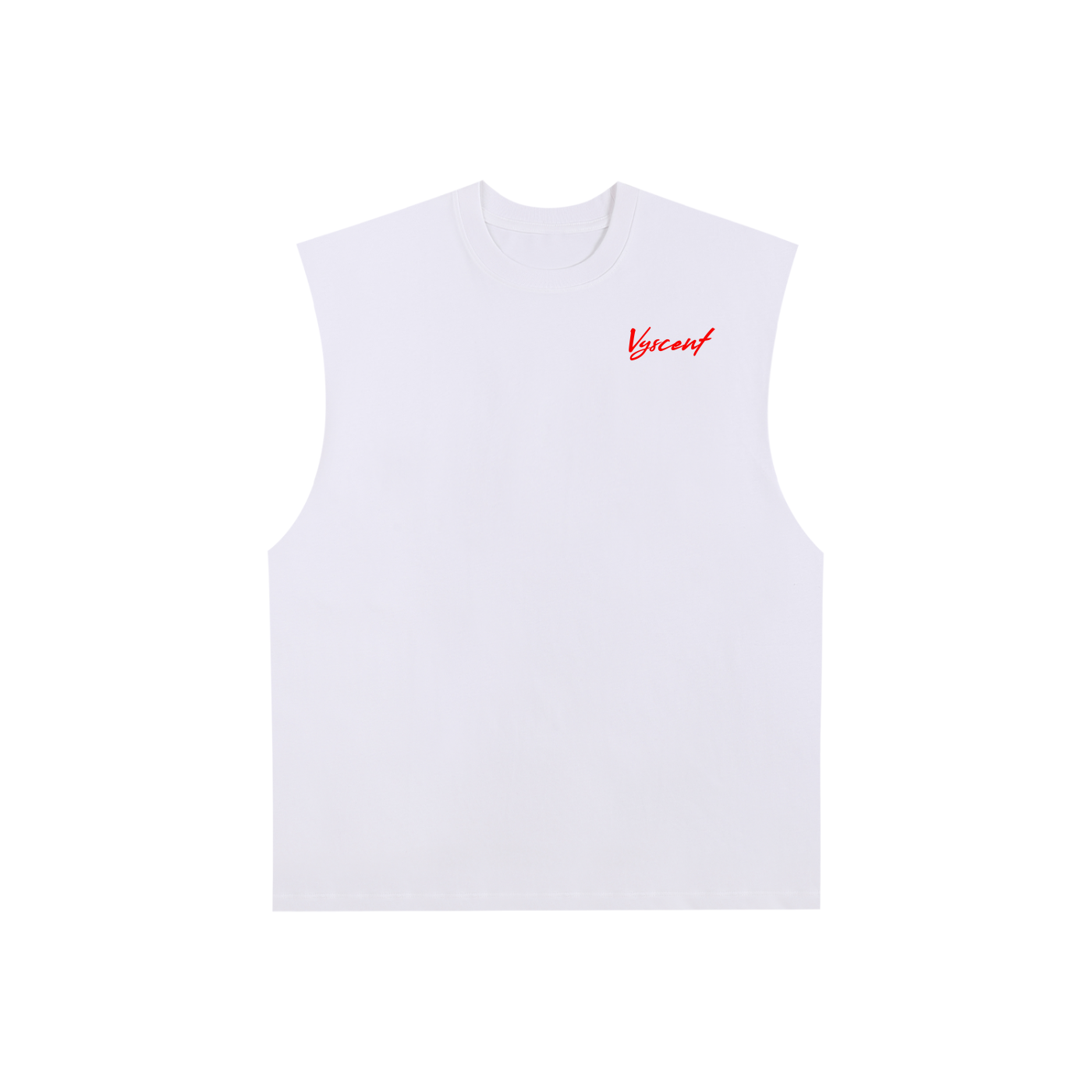 Raw Edge Cotton Tank Top – "Move in Silence"
