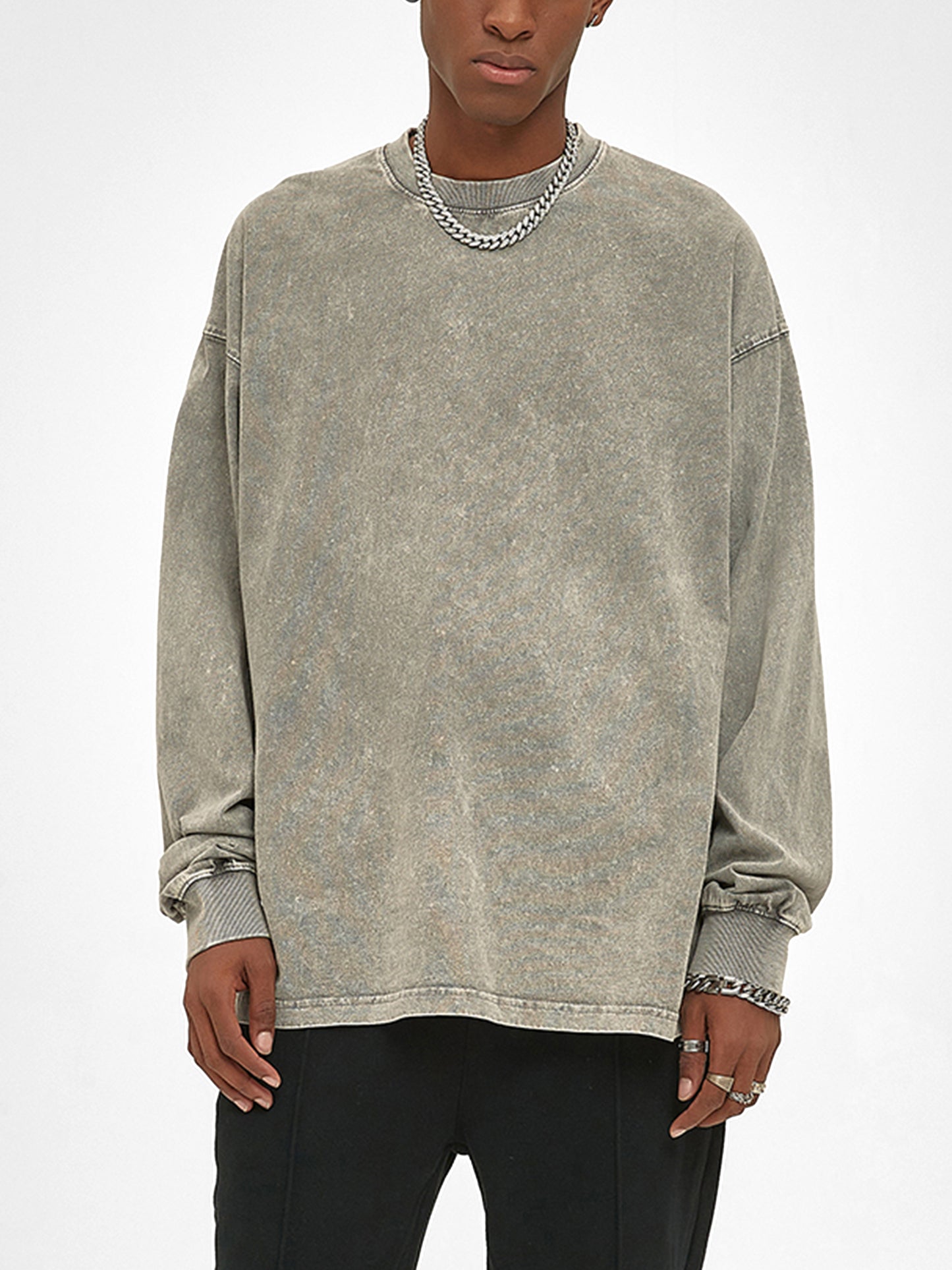 Smile Oversized Long Sleeve T-Shirt