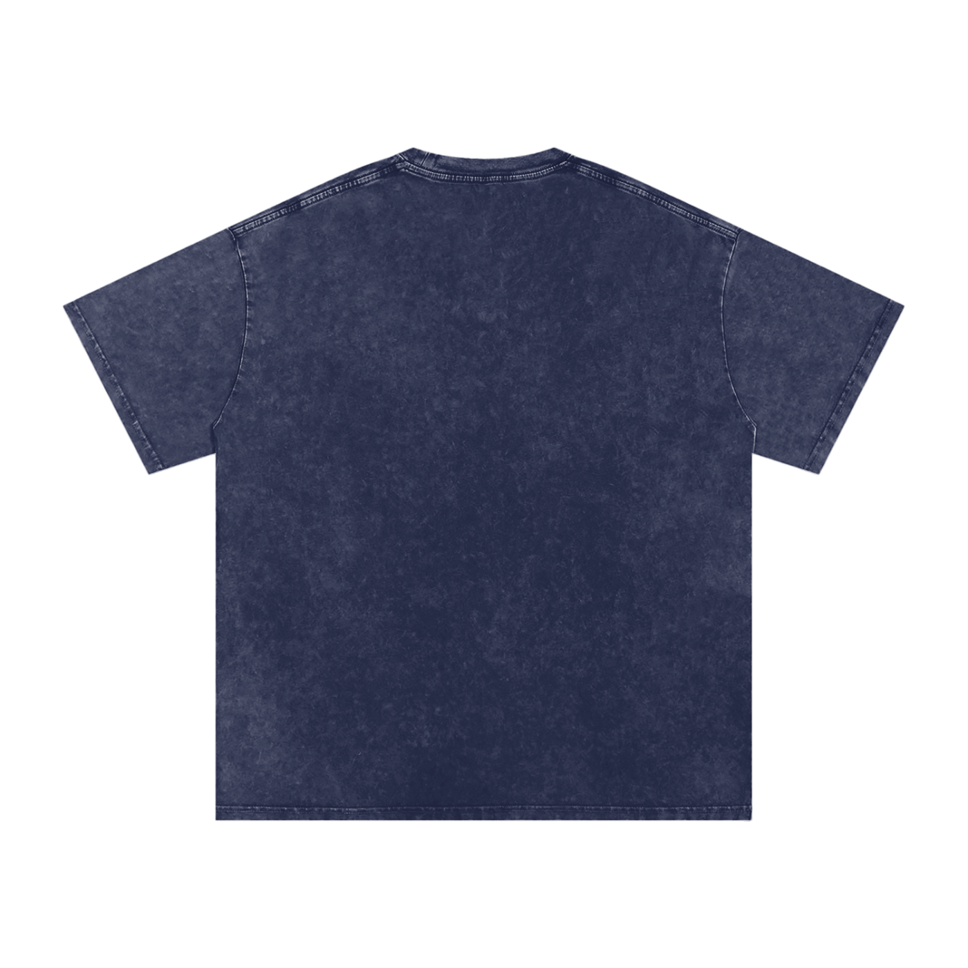 Acid Wash Vyscent Oversized Casual Tee- Navy Blue