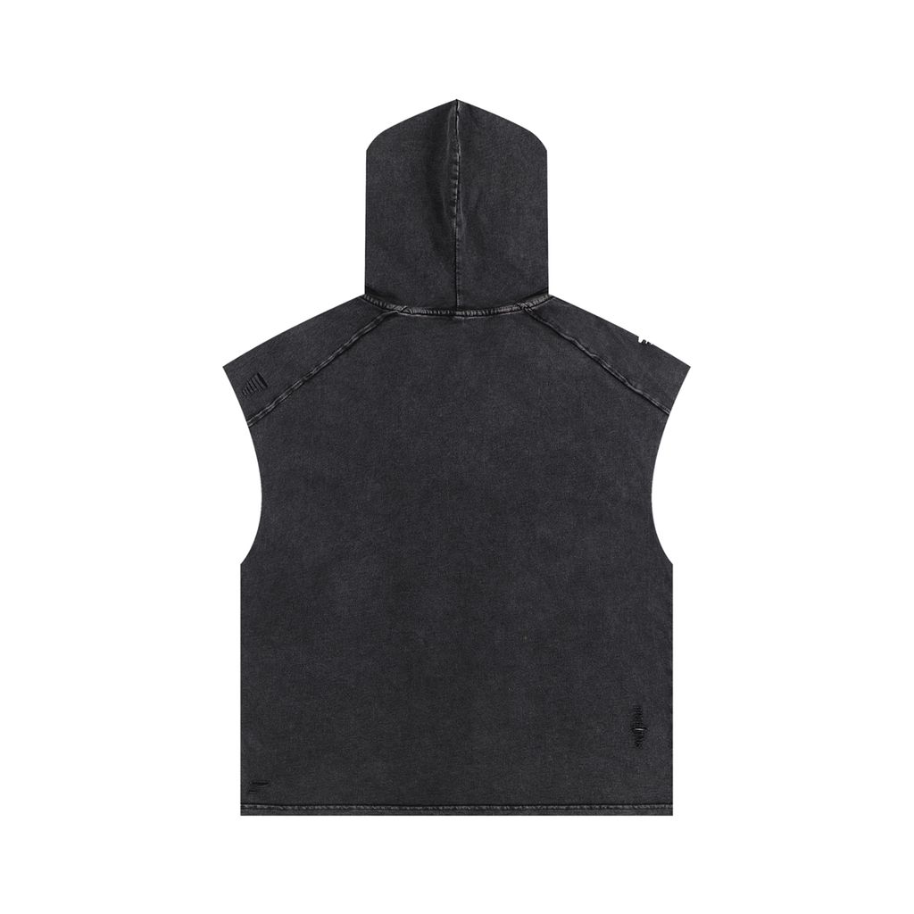 Snow Washed Boxy Hooded Tank