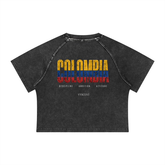 Colombia Women’s Crop Tee – Limited Edition