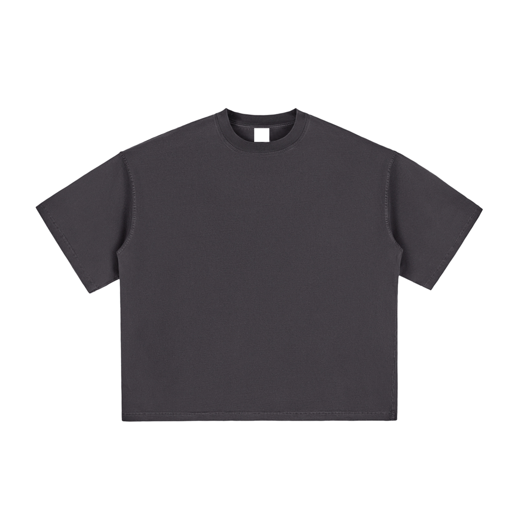 Vintage Washed Boxy Tee – “Smile”