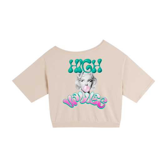 “High Values” Off-Shoulder Tee