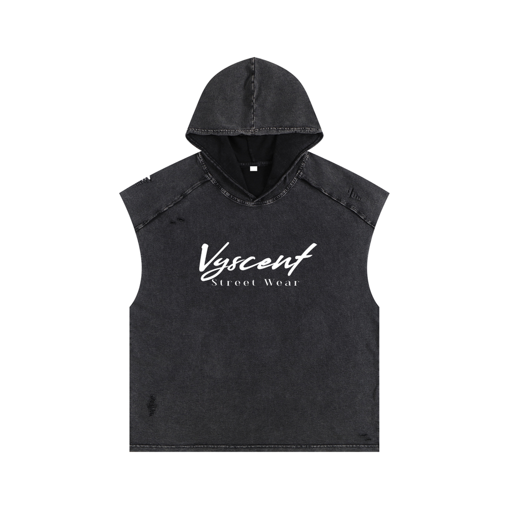 Snow Washed Boxy Hooded Tank