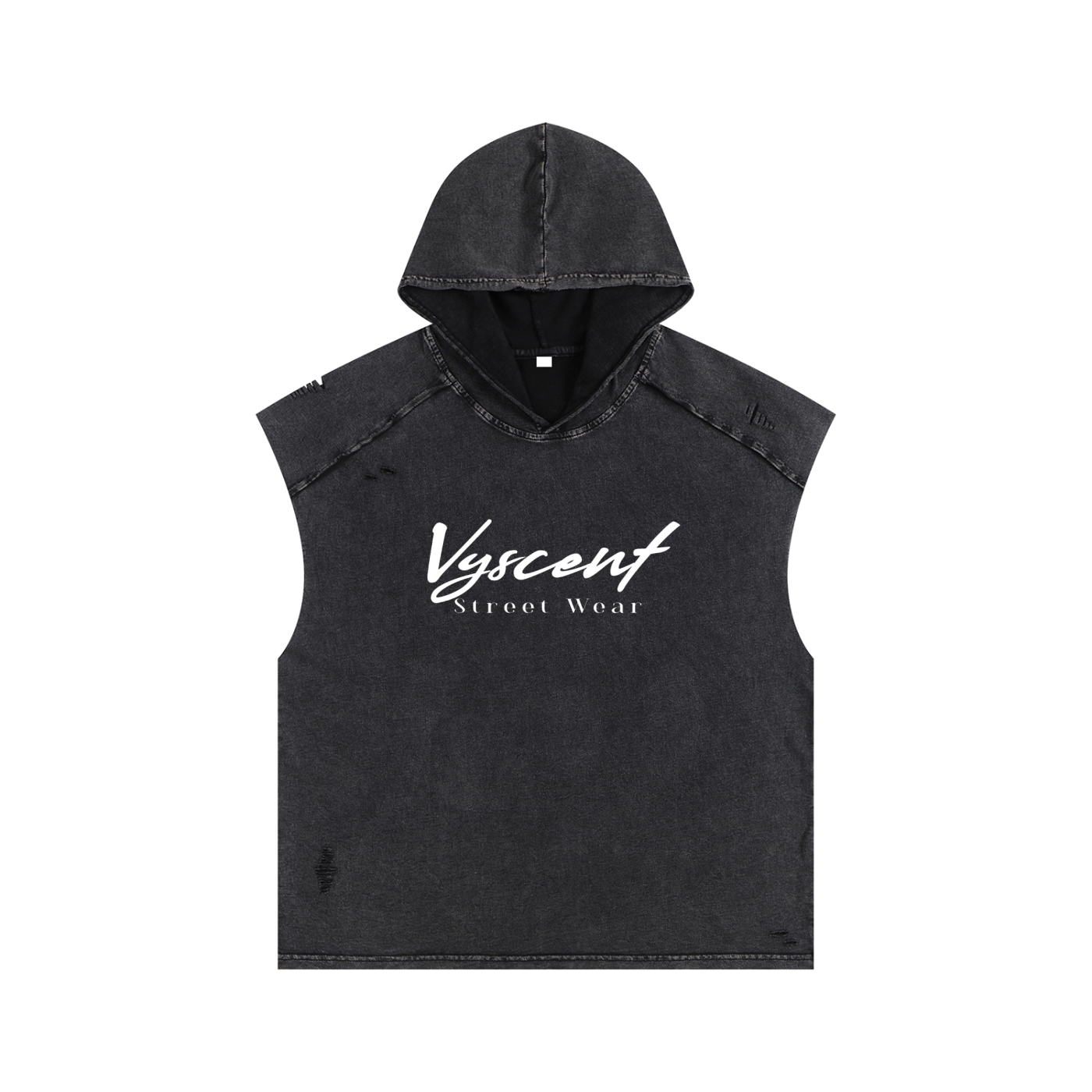 Snow Washed Boxy Hooded Tank