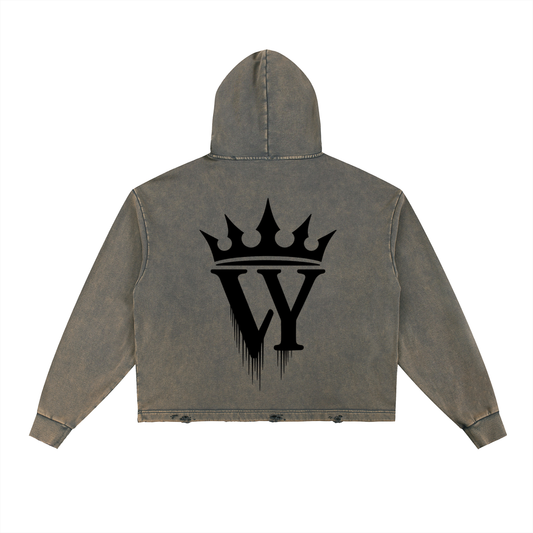 Vintage Washed Crown Hoodie