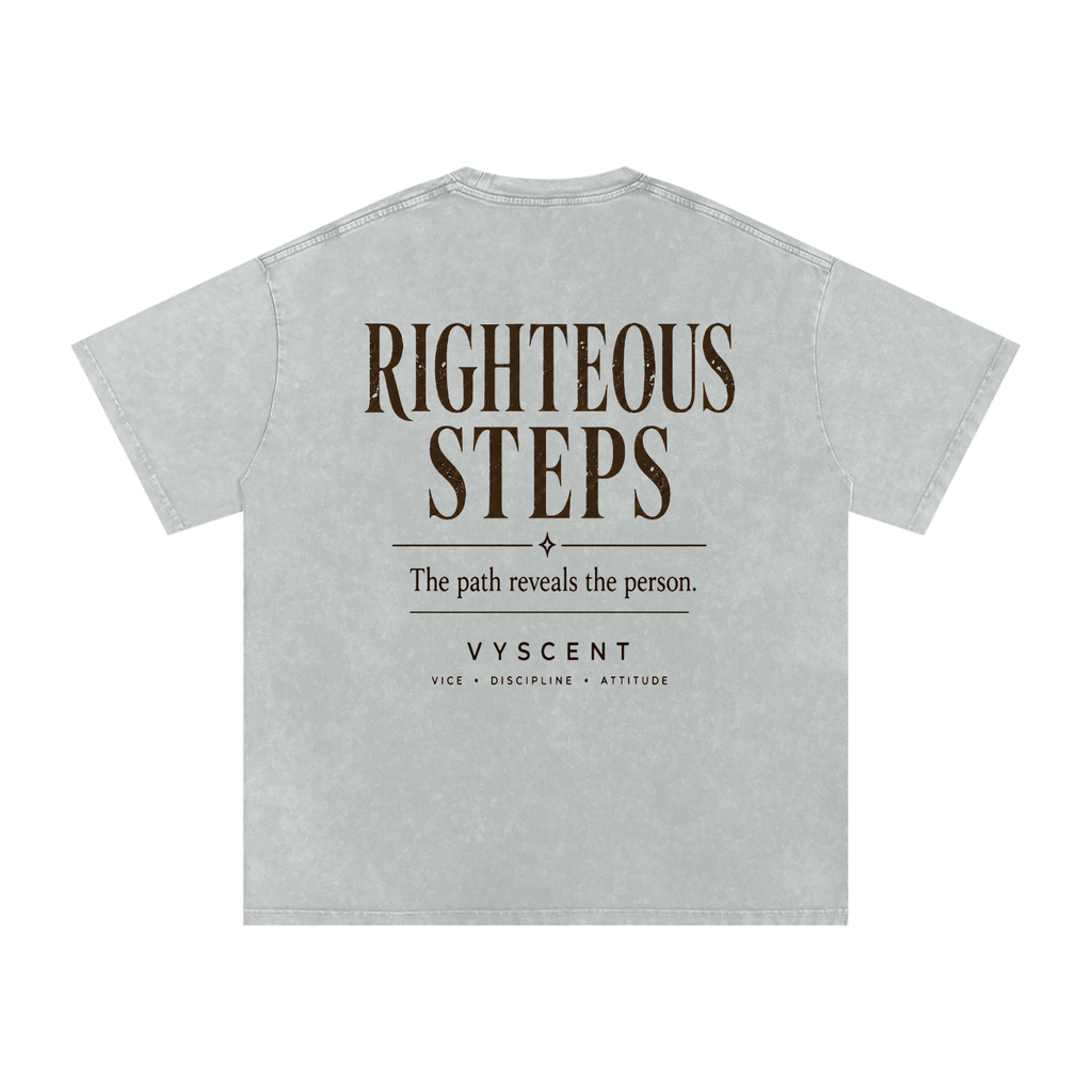Righteous Steps Vintage Wash Oversized Tee